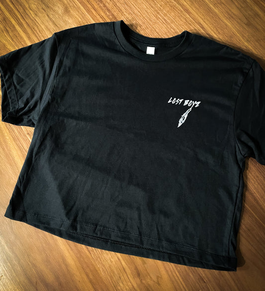 Bangarang Crop Top - Lost Boyz - Ladies Black