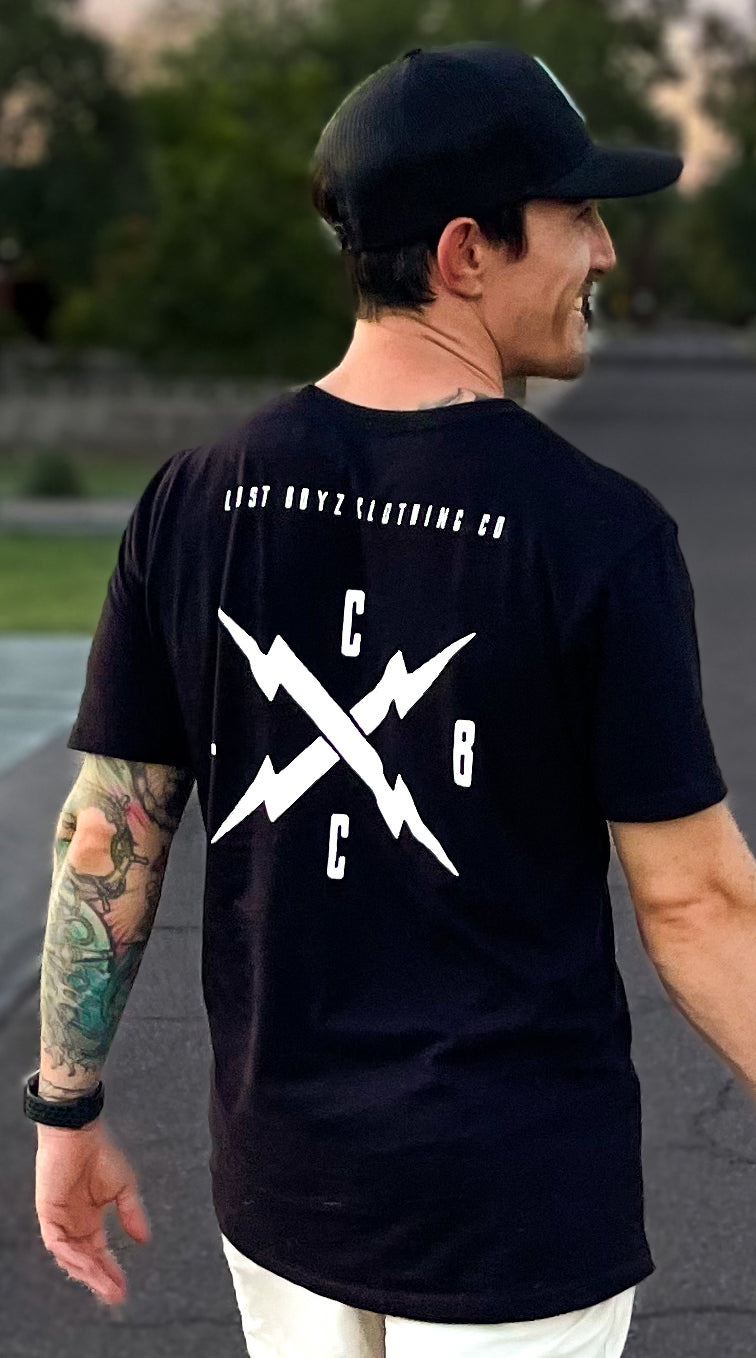 Bolt Black Tee - Back - LBCC