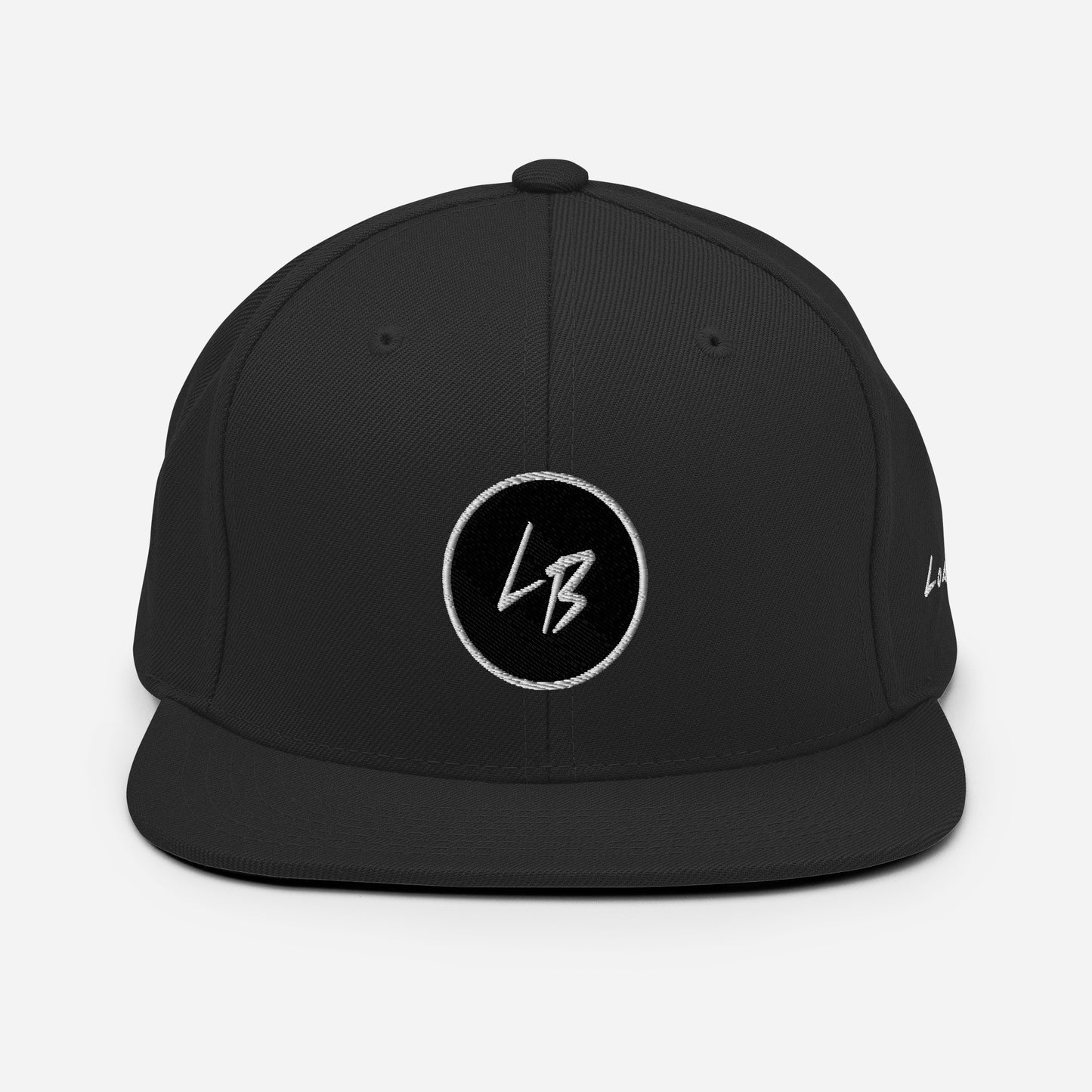 LB Signature Snapback Hat - Black