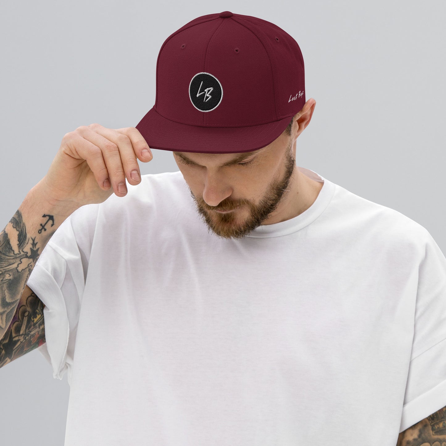 LB Signature Snapback Hat - Maroon