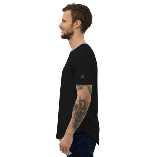 LB Signature Curved Hem Tee - Black