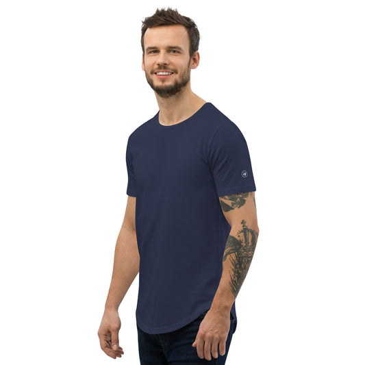LB Signature Curved Hem Tee - Navy