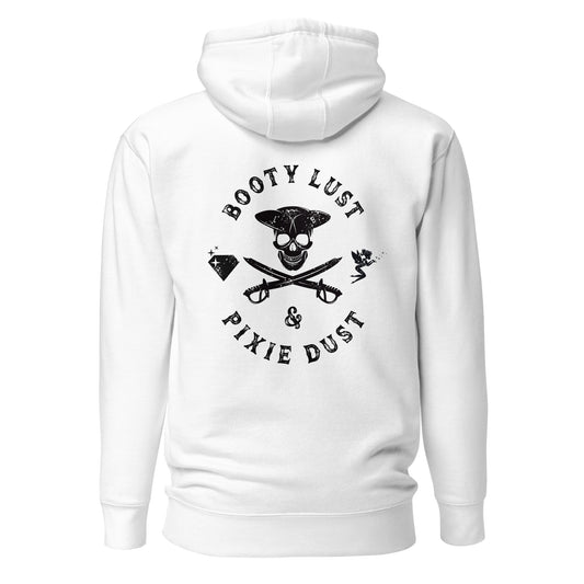 Booty Lust & Pixie Dust Hooded Sweater - White