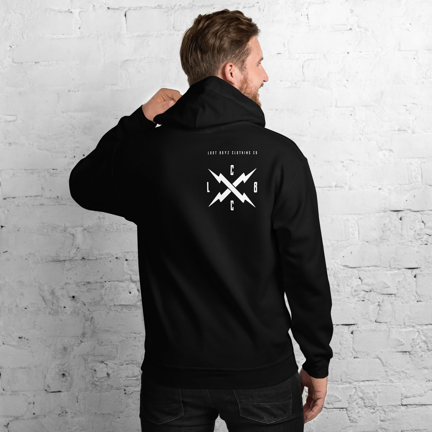 Bolt Hooded Sweatshirt - Black