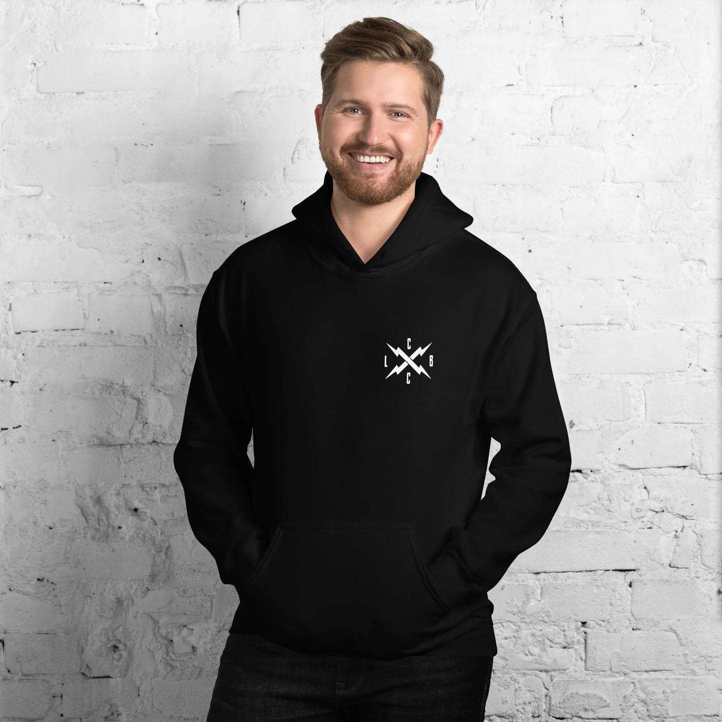 Bolt Hooded Sweatshirt - Black